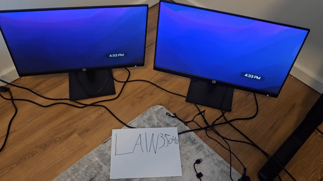 Video of Mint HP Monitor