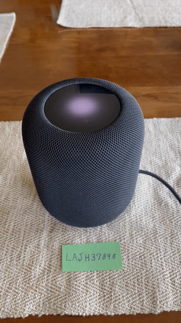 Video of Mint Apple HomePod 2nd Gen