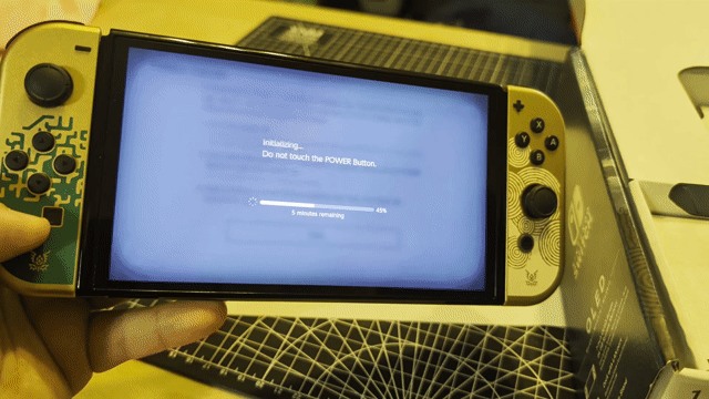 Video of Mint Nintendo Switch - OLED