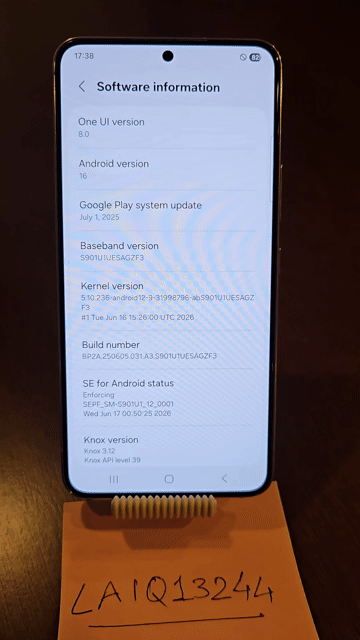 Video of Mint Samsung Galaxy S22