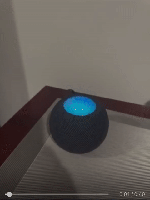 Video of Mint Apple HomePod Mini