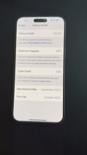 Video of Mint Apple iPhone 15 Pro Max