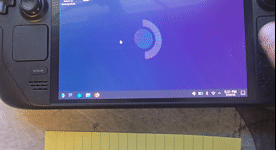 Video of Mint Steam Deck OLED