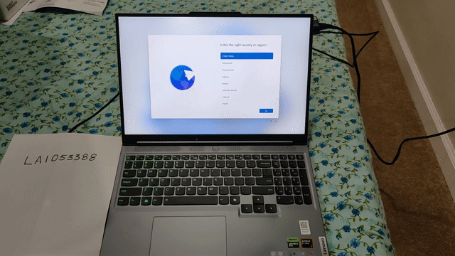 Video of Mint Lenovo Legion 5 Slim 16" (16APH9)