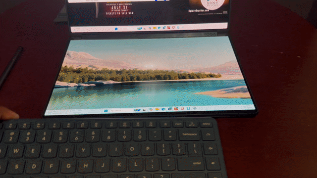 Video of Mint Lenovo Yoga Book 9i 14" (Gen 10)