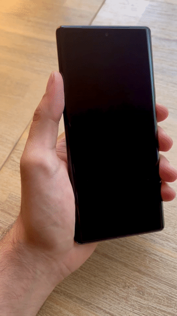 Video of Mint Google Pixel 6 Pro